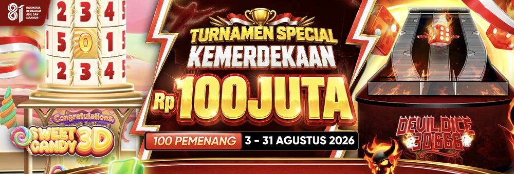 TURNAMEN KEMERDEKAAN Sweet Candy 3D & Devil Dice 666